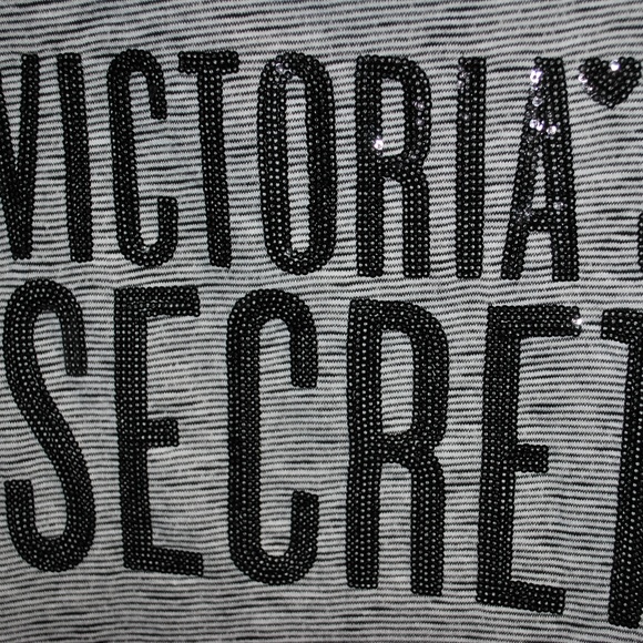 NWT Victoria's Secret sweatshirt sequins logo - Picture 2 of 3
